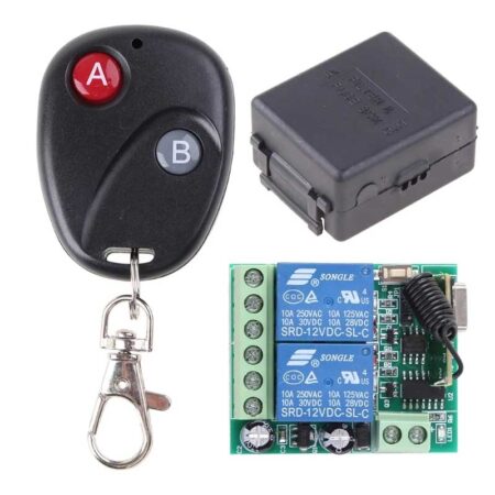 2 Channels 433MHz RF Remote Control kit