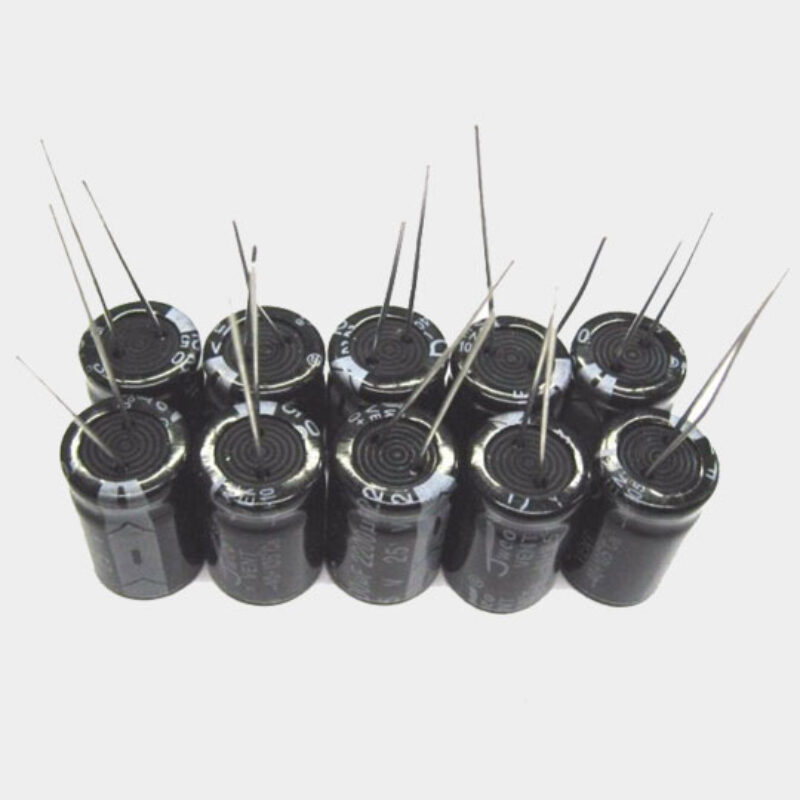 10 Pcs 2200uF 25v Electrolytic Capacitor – 13x20mm