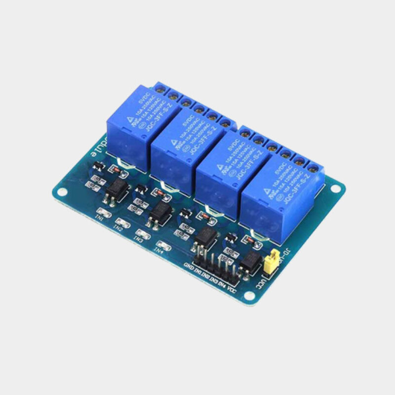 4 Channels 5v Active-Low Electromagnetic Relay Module