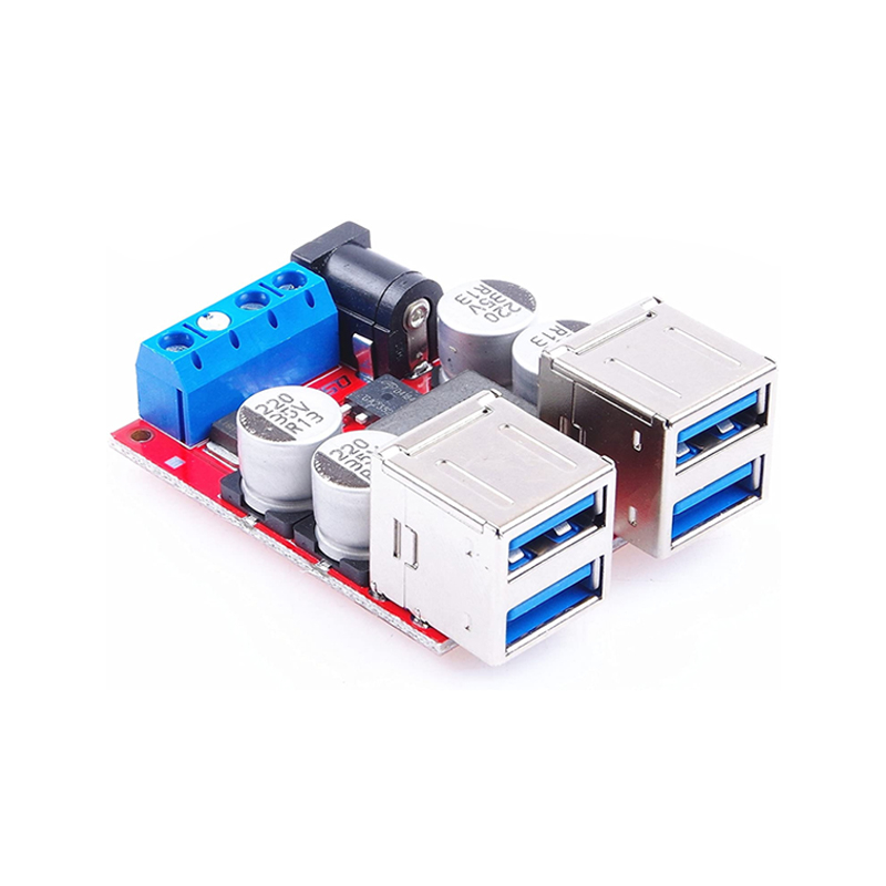 8V-35V To 5V 5A DC-DC 4 USB Charging Module