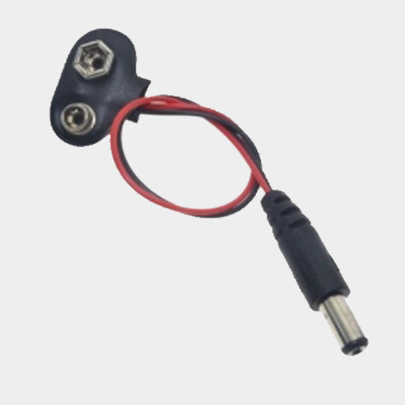 6F22 9v Battery buckle Connector with 2.1mm Jack