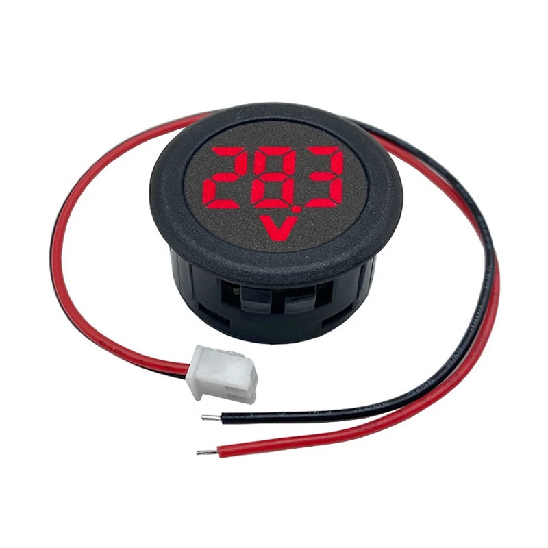 DC4-100v Two-wire LED Circular DC Voltmeter