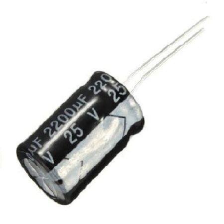 2200uF 25v Electrolytic Capacitor - 13x20mm