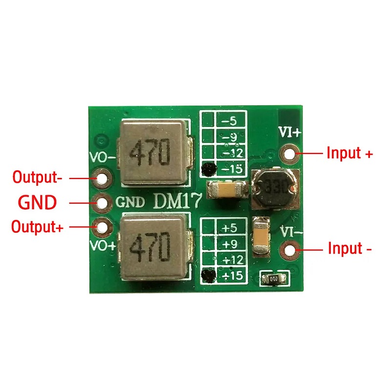 DM17 DC-DC Step Down Dual Polarity Power Supply Module - 2