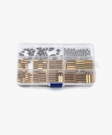 300 Pieces M3 Copper Stand Off, Hex Column, Spacers, Screws and Nuts kit