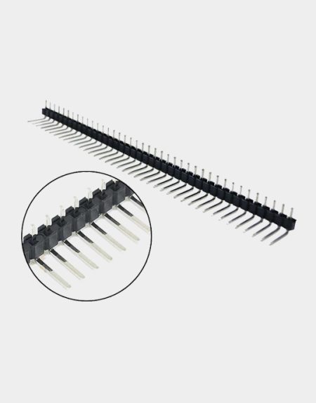 90 Degree Pin male Header 1 x 40 Pin 2.54mm Pitch