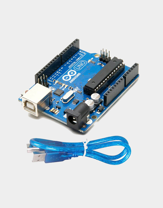 Arduino Uno R3, DIP ATmega 328P With Data Cable