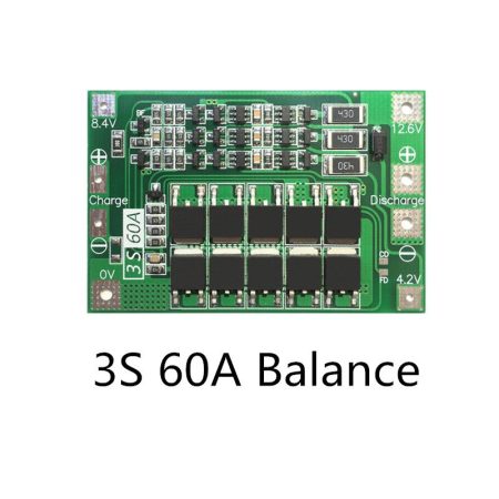 3S 60A 11.1V Battery Management System BMS – Balanced