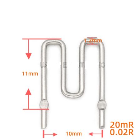 20mOhm 5W 10mm 1.2mm M-type Shunt Resistor